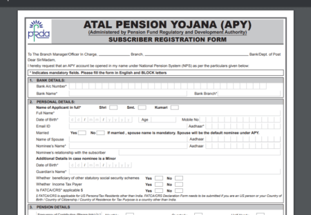 Atal-Pension-Yojana-Form