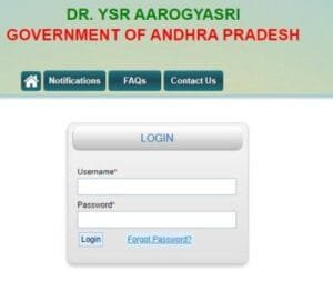 YSR-Aarogyasri-login